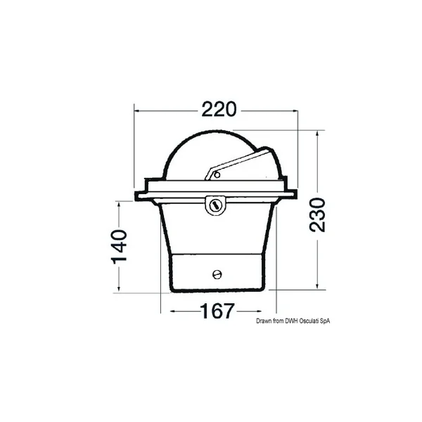 Compas Riviera B6 noir à encastrer rose plate utilisation grande vitesse