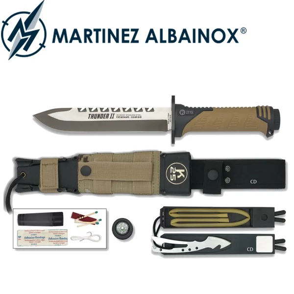 COUTEAU DE SURVIE K25 THUNDER II MARTINEZ ALBAINOX