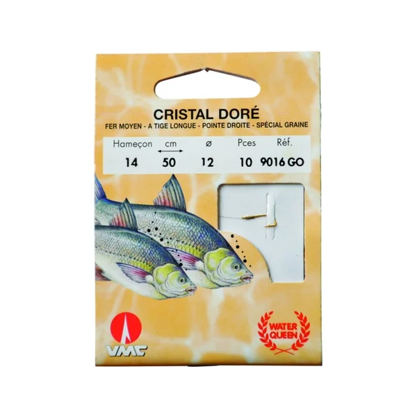 Cristal Doré 9061 GO 50 cm Hameçons N°16 sur Nylon 10/100