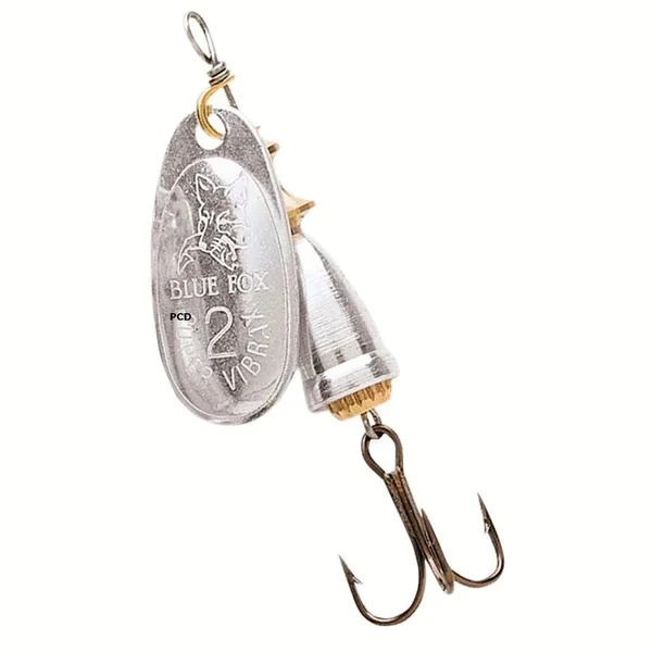 Cuiller Tournante Blue Fox Vibrax Original Argent En Vrac Par 12