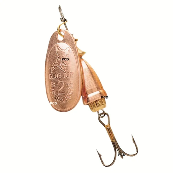 Cuiller Tournante Blue Fox Vibrax Original Cuivre En Vrac Par 12