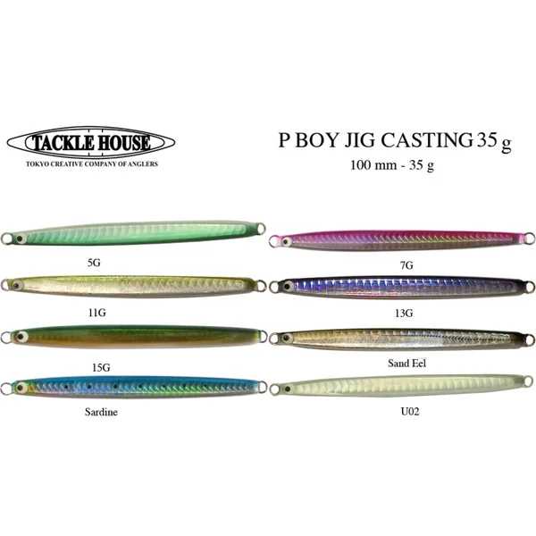 Cuillère à Jigger Tackle House P Boy Jig Casting 35 15G