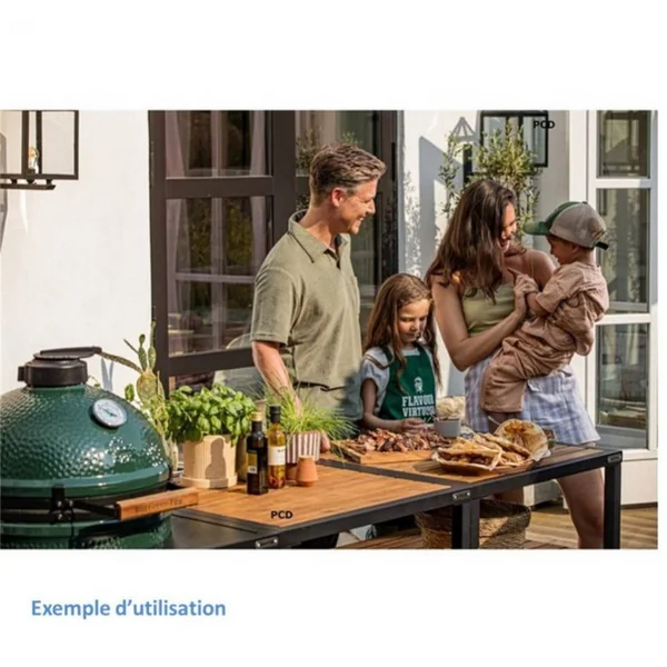 Demi Plancha Réversible En Fonte Pour Kamado Big Green Egg Large