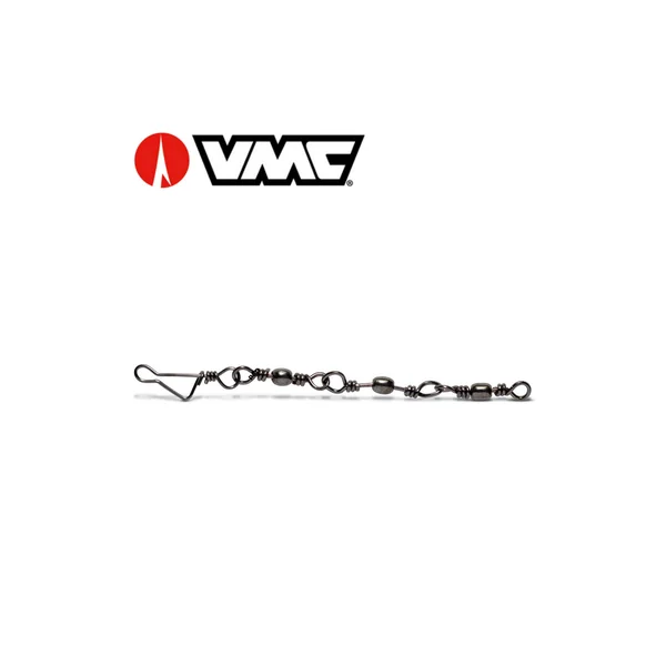 EMERILLONS VMC 3 BARILS RACCORDES + AGRAFE 3545BK PAR 4