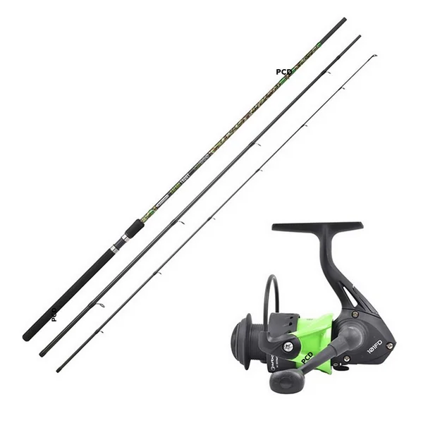 Ensemble Bombette Safari Trout Lake 3M60 Garbolino Et Safari Trout Spin 101 FD