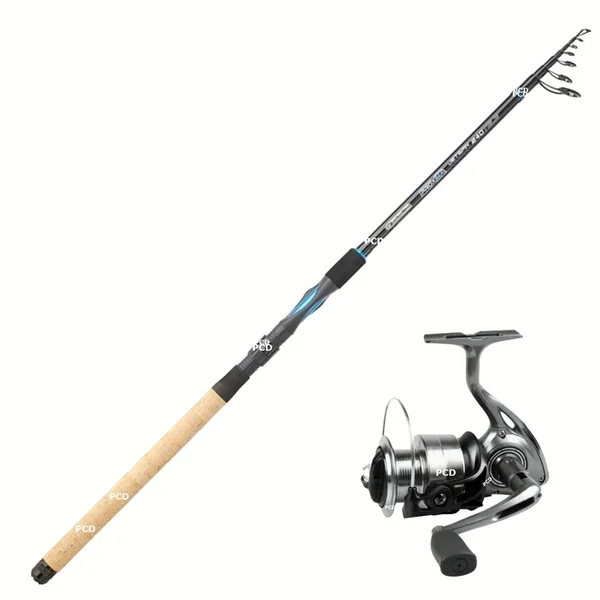 Ensemble Lancer Proxima Jetspin Télé 2M40 M Garbolino Et Moulinet G-Spin 351FD