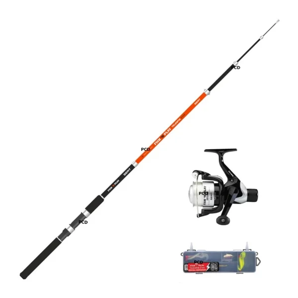 Ensemble Leurres Srt Kit Fish'n Play Téléspin 2105 Et Moulinet 201RD Avec Box