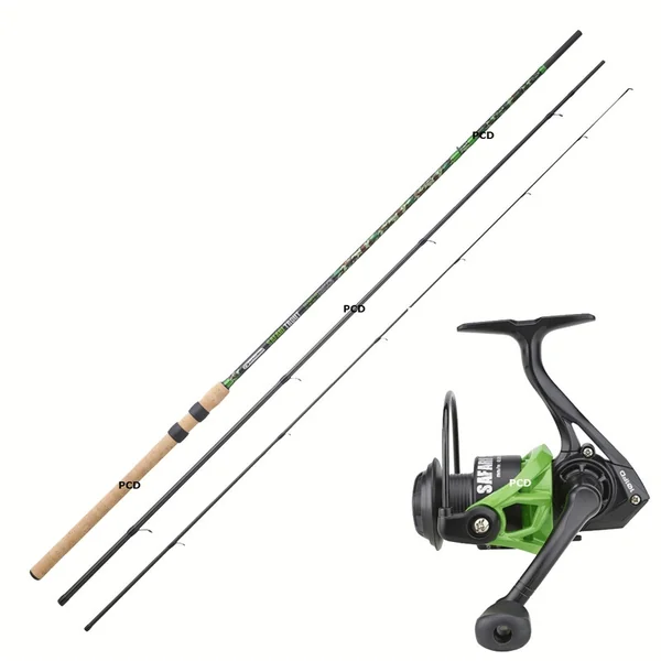 Ensemble Truite Safari Trout Nymphe & Toc 3M60 Garbolino Et Safari Spin 101 FD