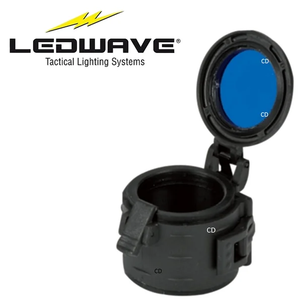 FILTRE COLORIS BLEU 33MM COMPATIBLE LAMPE LEDWAVE Z1 COMMANDO 100 LUMENS