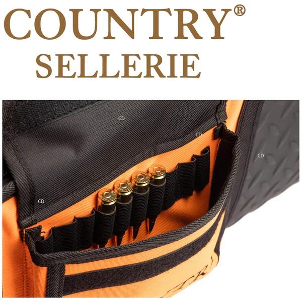 FOURREAU CARABINE COUNTRY SELLERIE CORDURA ORANGE/NOIR 115CM + POCHE