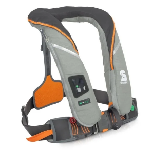 Gilet de sauvetage Secumar Survival 220N Gris clair + harnais