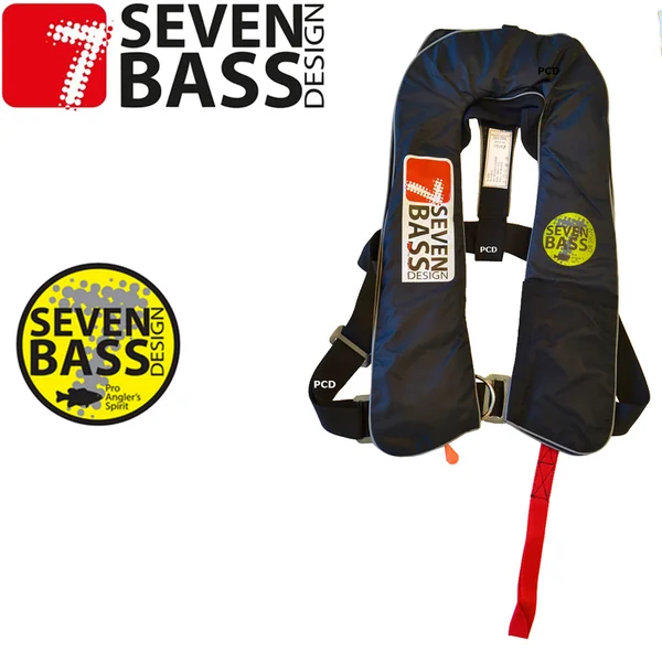 GILET DE SAUVETAGE SEVEN BASS LEGACY 150N FULL BLACK