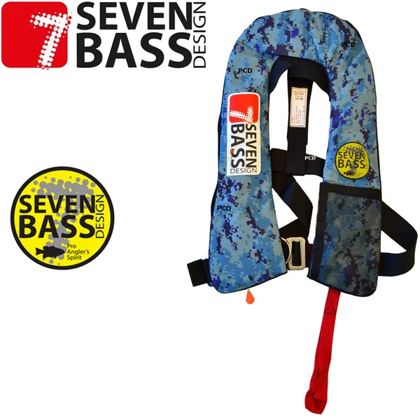 GILET DE SAUVETAGE SEVEN BASS LEGACY 150N OCEAN CAMO