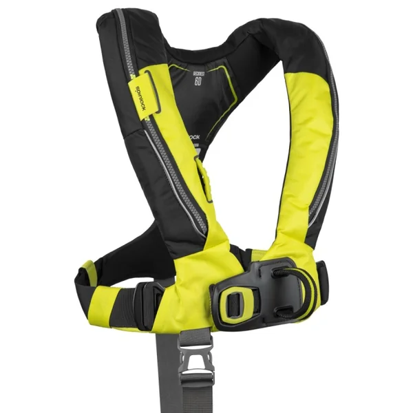 Gilet gonflable Spinlock 6D Deckvest 170 N Automatique Jaune citron + Harnais