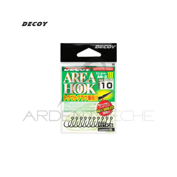 Hameçon simple DECOY AH-3 Area hook type III