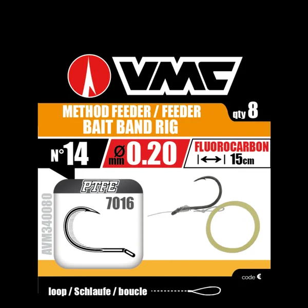 Hameçons montés Vmc 7016 Méthod Feeder Bait Band Rig - n°12 sur 20/100