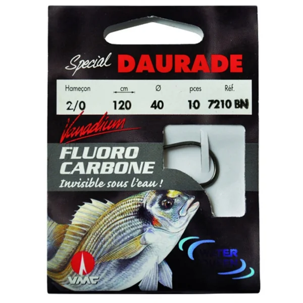 Hameçons montés Water Queen Fluorocarbone spécial daurade 7210 BN 150 cm