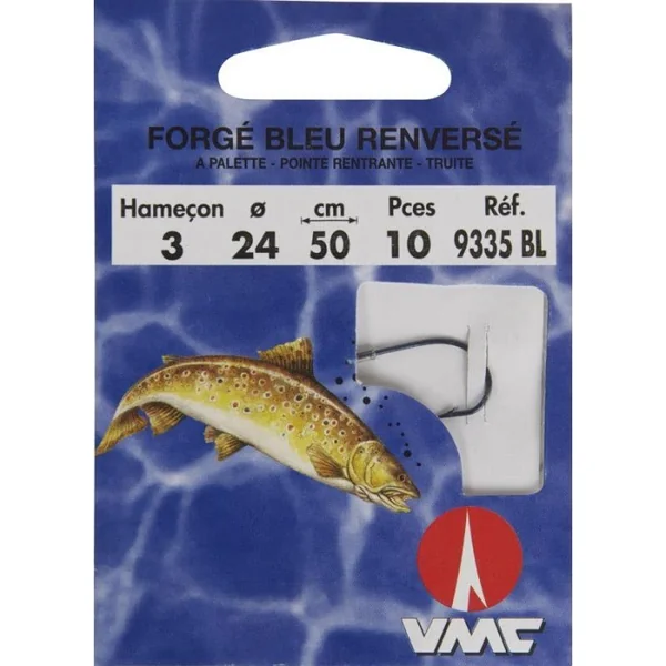 Hameçons montés Water Queen forgé bleu renversé 9335 BL 50 cm
