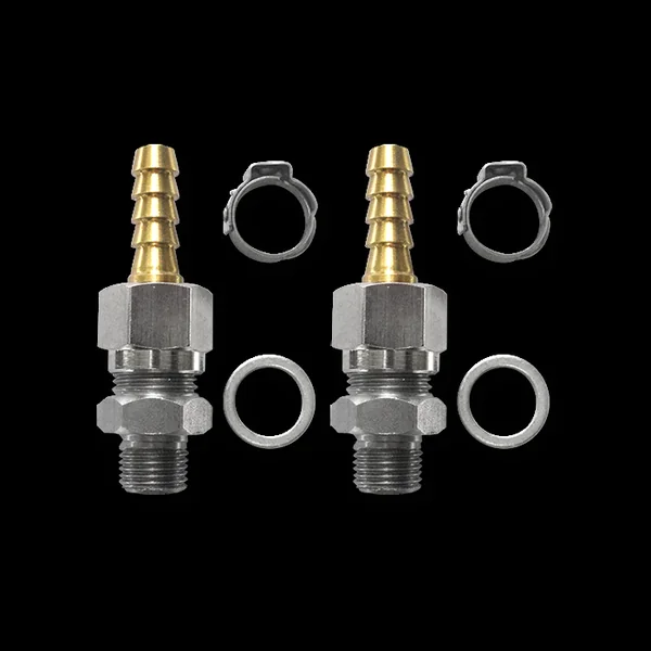 Jeu de raccords droits - tuyau souple - pompe - 1/8 BSPP - Ø6mm Lecomble et Schmidt