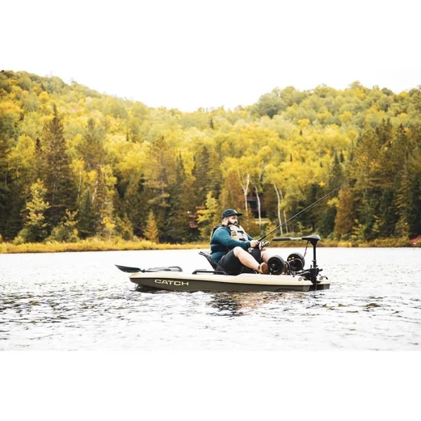 Kayak de pêche Pelican Catch PWR 100 Khaki OCCASION GRADE B