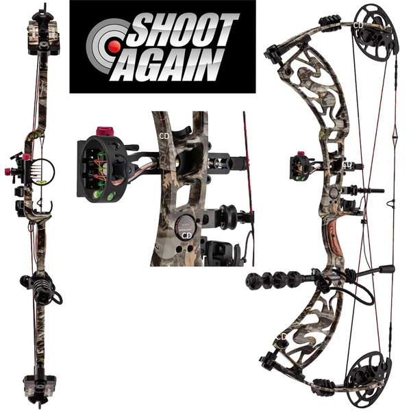 KIT COMPLET ARC A POULIE SHOOT AGAIN COMPOUND ROMANCE CAMO G1