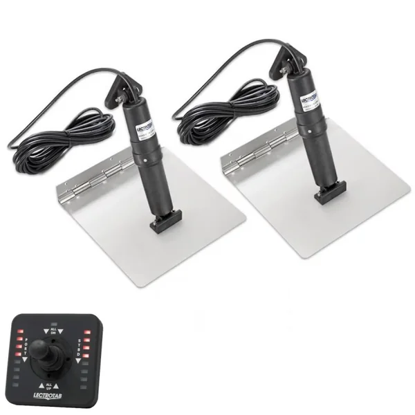 Kit flaps Lectrolab 305X305 mm pelles Inox avec commutateur Joystick LED 12V