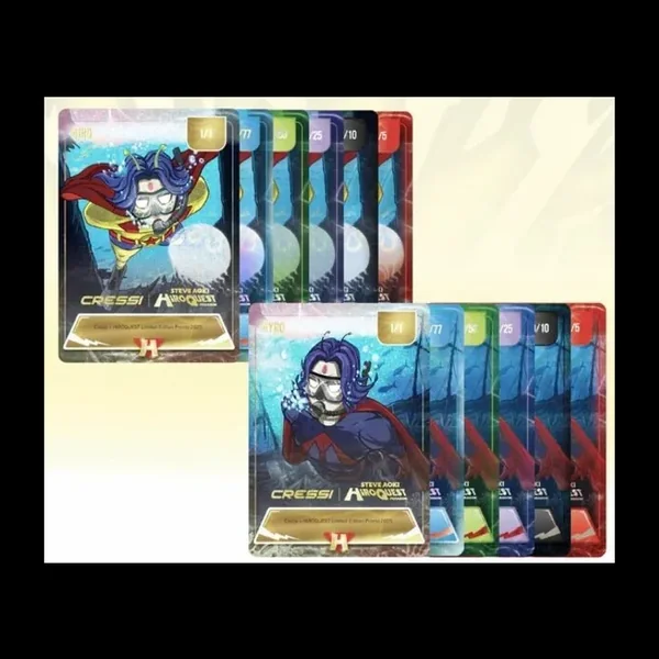 Kit MT Cressi Hiroquest combo X Steve Aoki - Lila UV 380 Bleu/Orange Lenses