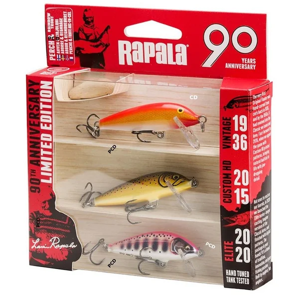 Kit Truite Rapala Artistic Countdown 90 Years Lure Kit 5cm 3 Leurres