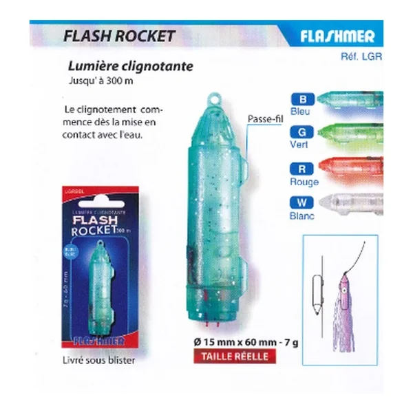 Lampe Flash Rocket Flashmer - Mulicolore
