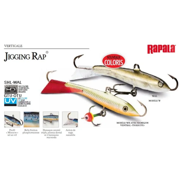 Leurre Rapala Jigging Rap Série WH 5 cm 9 gr GT