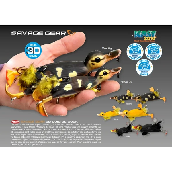 Leurre Savage Gear 3D Suicide Duck 15 cm 70 g Coot