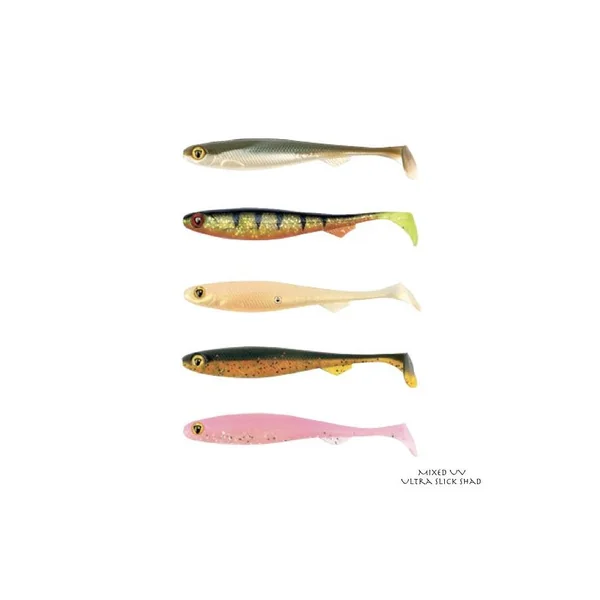 Leurre Souple Fox Rage Ultra UV Slick Shad Mixed Color