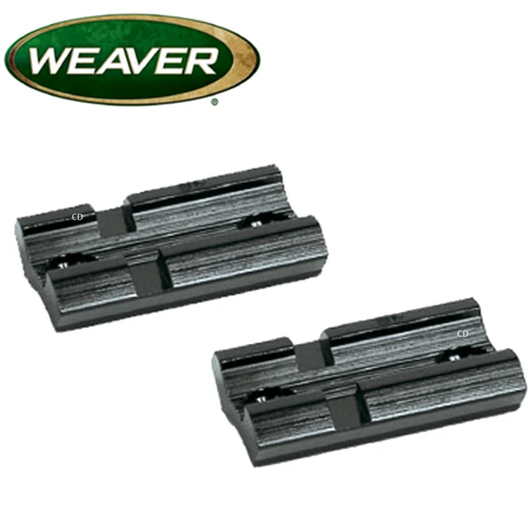 LOT DE 2 EMBASES COURTES WEAVER AVEC VIS 21MM POUR CARABINE WINCHESTER 270WSM