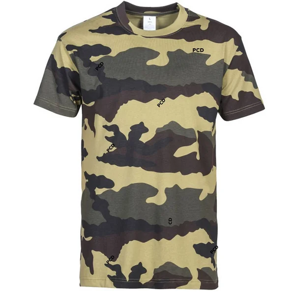 Lot De 3 T-Shirts Homme Percussion Manches Courtes Kaki Beige Camo