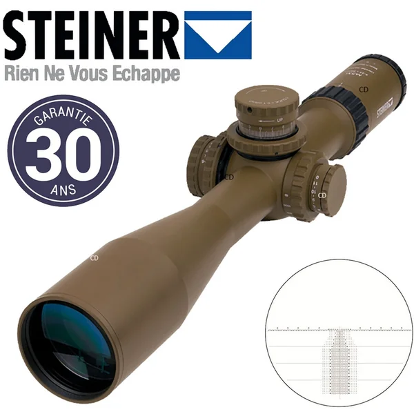 Lunette Steiner Military MX5i 5-25x56mm Coyotte Brown Réticule Tremor 3