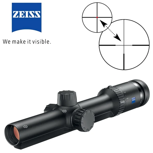 Lunette Zeiss Conquest V6 1.1-6x24 Réticule 60 Lumineux à Rail ZM