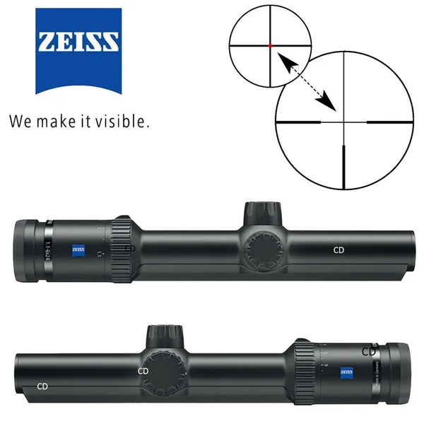 Lunette Zeiss Conquest V6 1.1-6x24 Réticule 60 Lumineux à Rail ZM