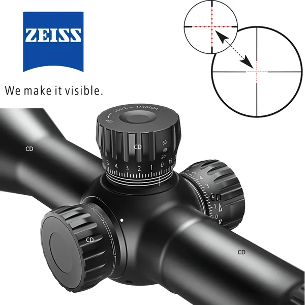LUNETTE ZEISS CONQUEST V6 TARGET 5-30X50 RET 43 TOURELLE BALISTIQUE