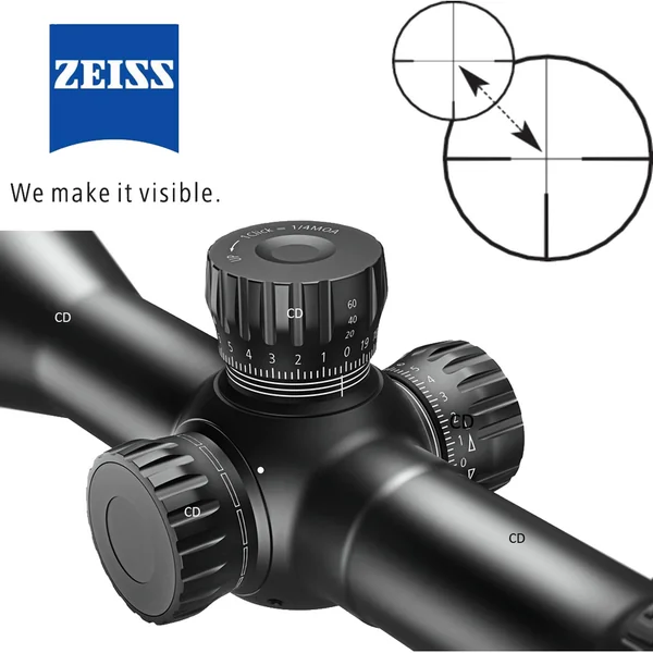 LUNETTE ZEISS CONQUEST V6 TARGET 5-30X50 RET 6 TOURELLE BALISTIQUE