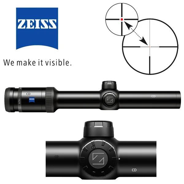 LUNETTE ZEISS VICTORY HT 1.1-4X24 T* RET 60 IL A RAIL ZM