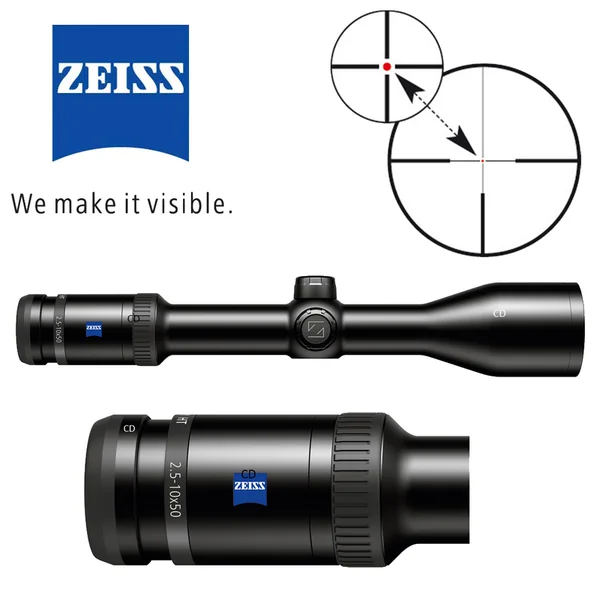 LUNETTE ZEISS VICTORY HT 2.5-10X50 T* RET 60 IL DIA 30