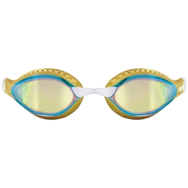 Lunettes de natation Arena Air-Speed Mirror - Yellow copper gold multi