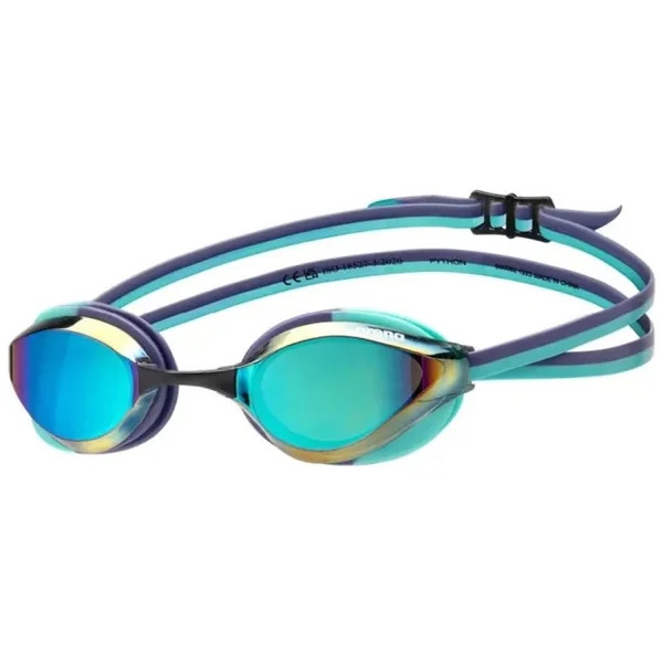 Lunettes de natation Arena Python Junior Mirror - Emerald peacok plum