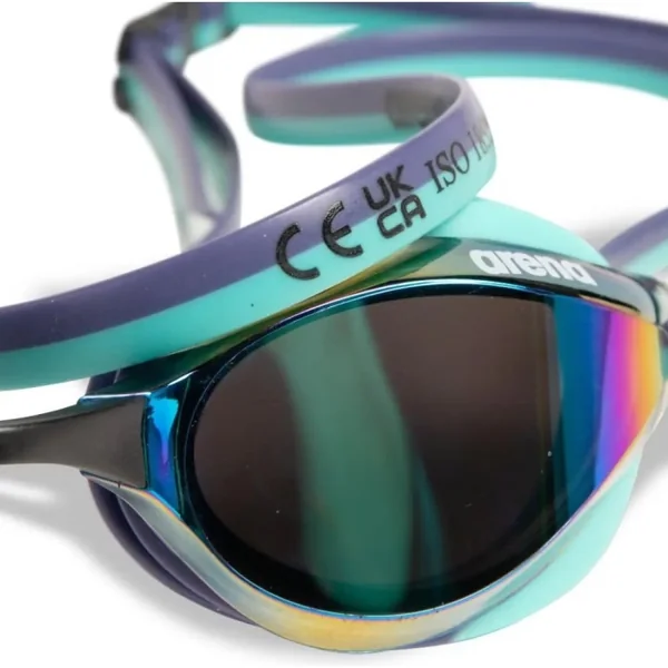 Lunettes de natation Arena Python Junior Mirror - Emerald peacok plum
