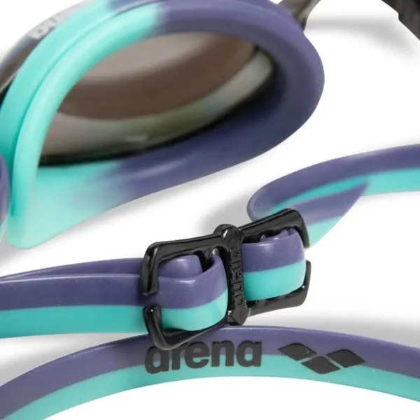 Lunettes de natation Arena Python Junior Mirror - Emerald peacok plum
