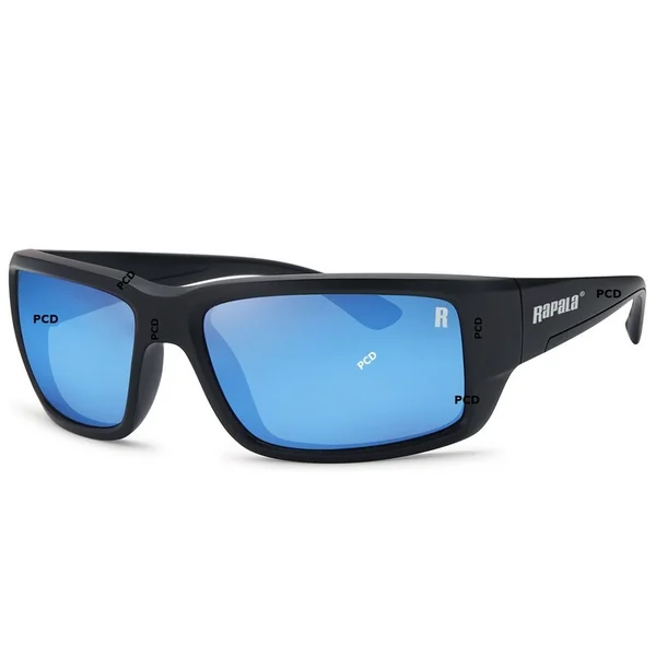 Lunettes Polarisantes Rapala Sportsman Series Amberjack Bleue Miroir Et Noir Mat