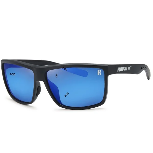 Lunettes Polarisantes Rapala Sportsman Series Rockfish Bleu Miroir Et Noir Mat