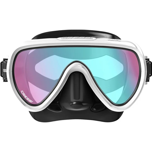 Masque Cressi Honey Femme Blanc / Noir UV 420 Bleu / Orange