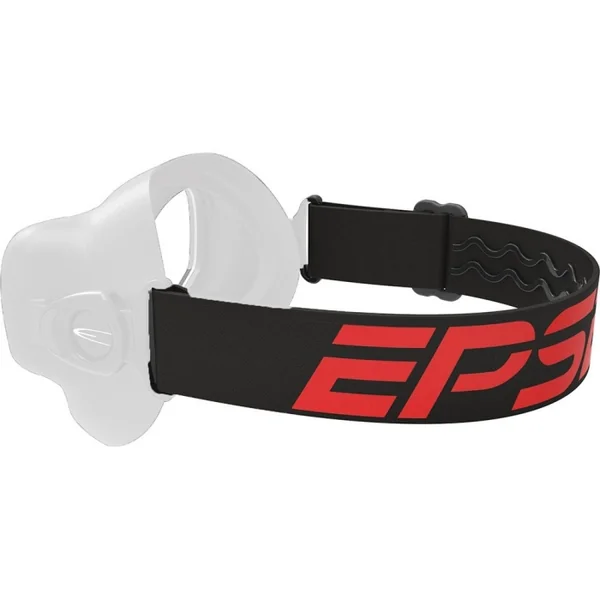 Masque de chasse sous marine en apnée Epsealon E-Visio 2 Red fusion Fat strap