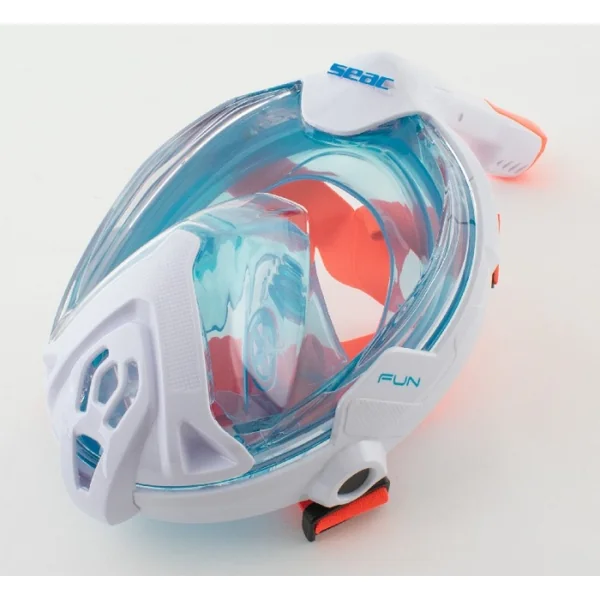 Masque Facial snorkeling Seac sub Magica Blanc-Bleu XS/S 8 ans et +